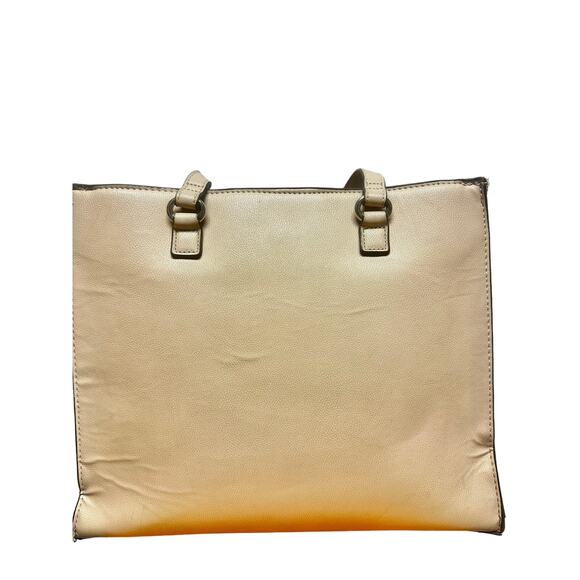 Mathew & Julian ivory cream large  leather tote bag purse - Picture 4 of 6